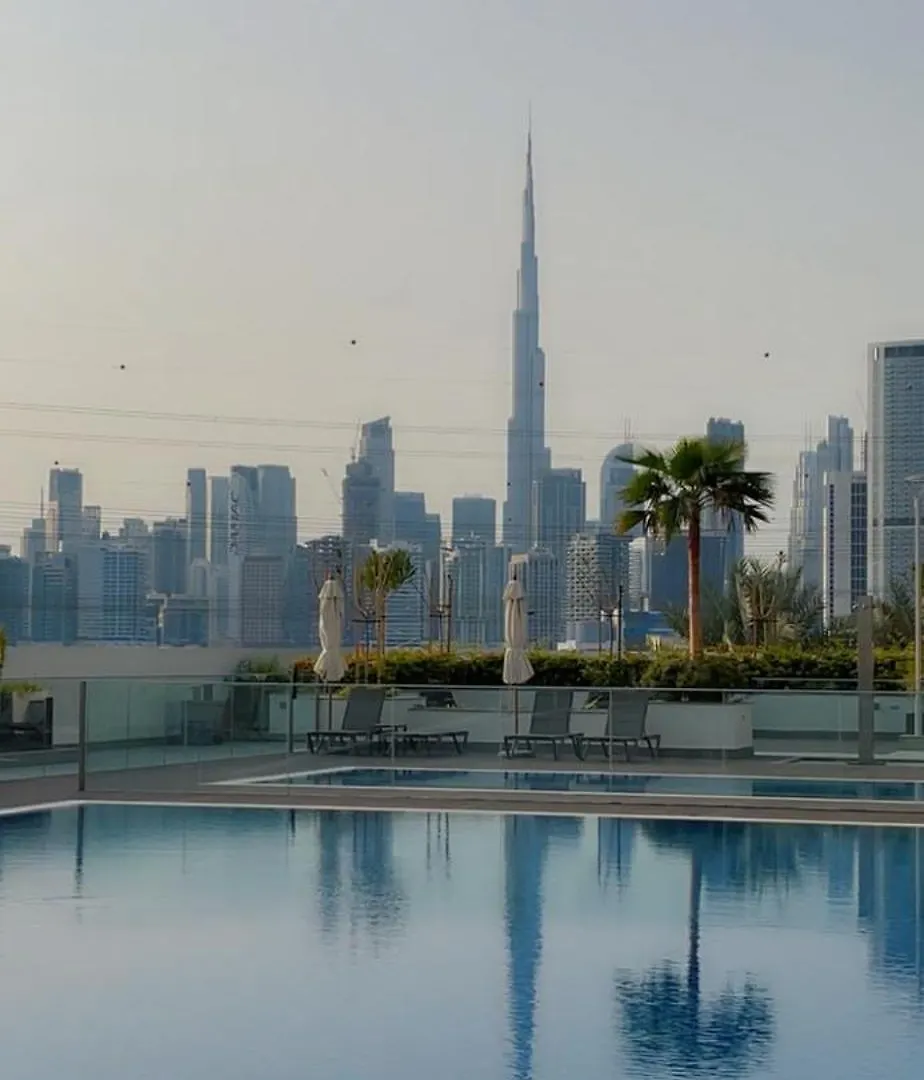 Azizi Rivieira Meydan, Dubai Luxury Studio With Burjkhalifa And Pool Views Apartment
